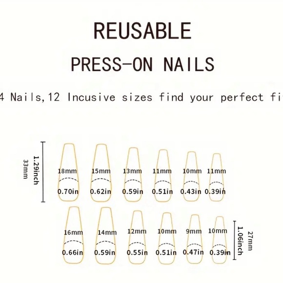 24 pcs Colorful Coffin Press On Nails with Rhinestones and Glitter - Picture 4 of 5